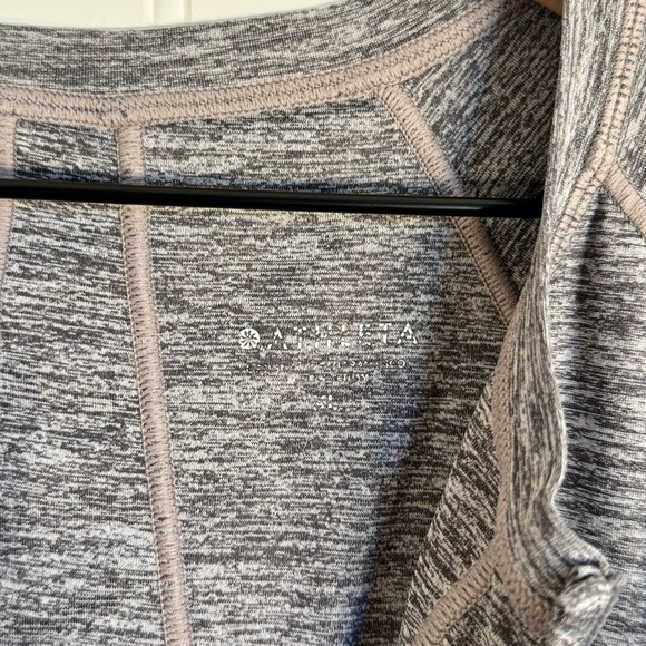 Athleta Pacifica Heather Gray Athletic 1/2 Zip Tank Women’s Size XL - Picture 7 of 10